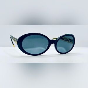 London Blu LN-05 Black Oval Sunglasses Frames Only